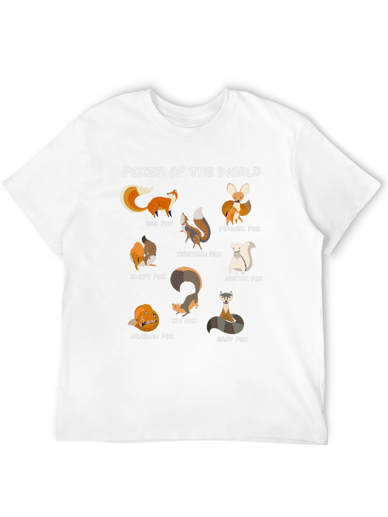 Camiseta Negra Zorros del Mundo