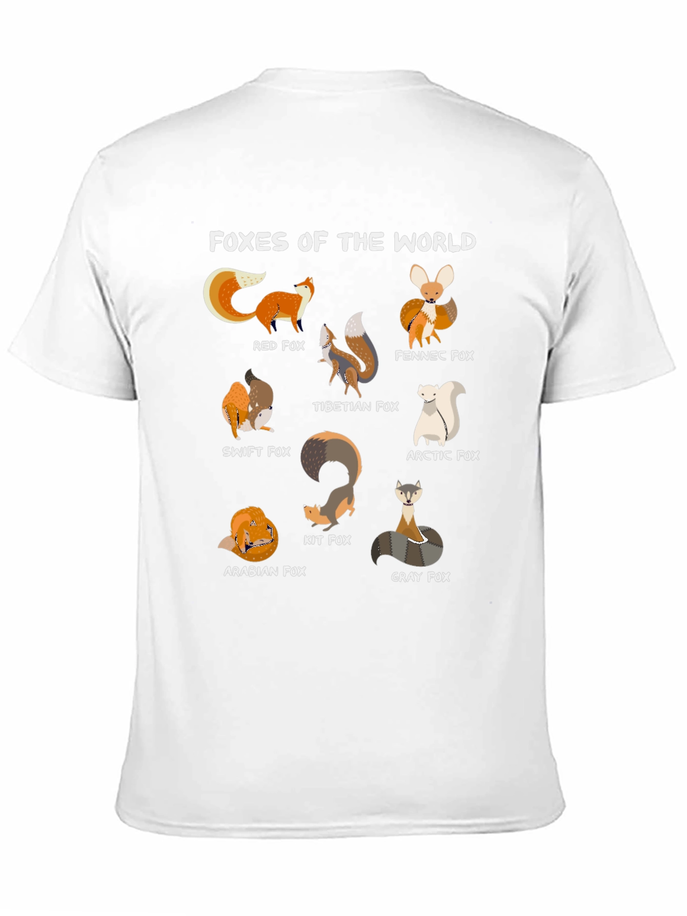 Camiseta Negra Zorros del Mundo