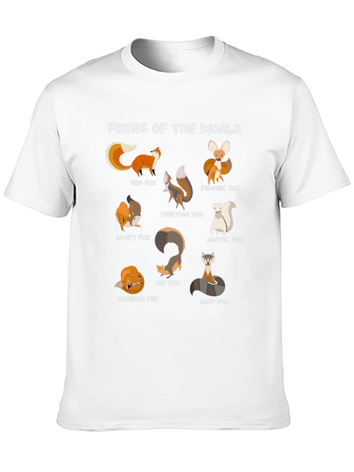 Camiseta Negra Zorros del Mundo