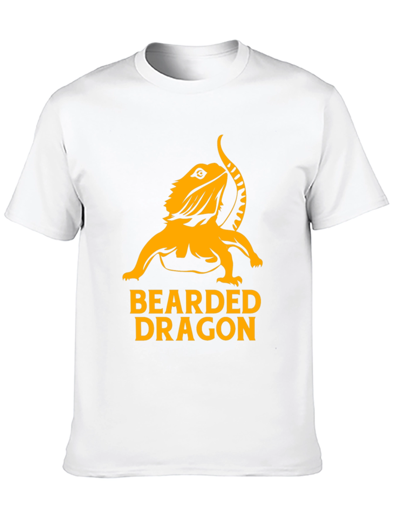 Camiseta Negra con Diseño de Dragón Barbudo
