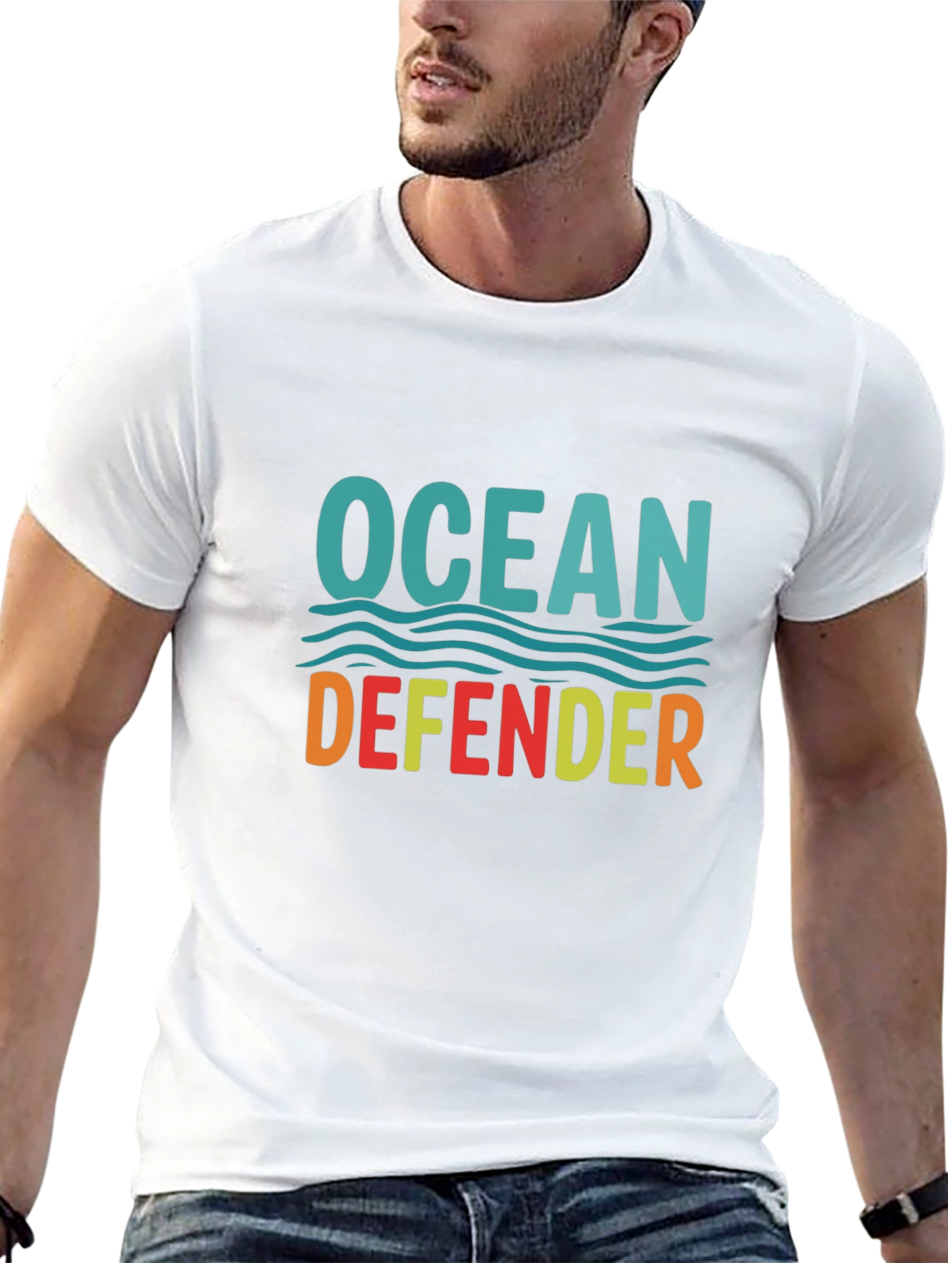 Camiseta Negra Ocean Defender - Protección del Océano