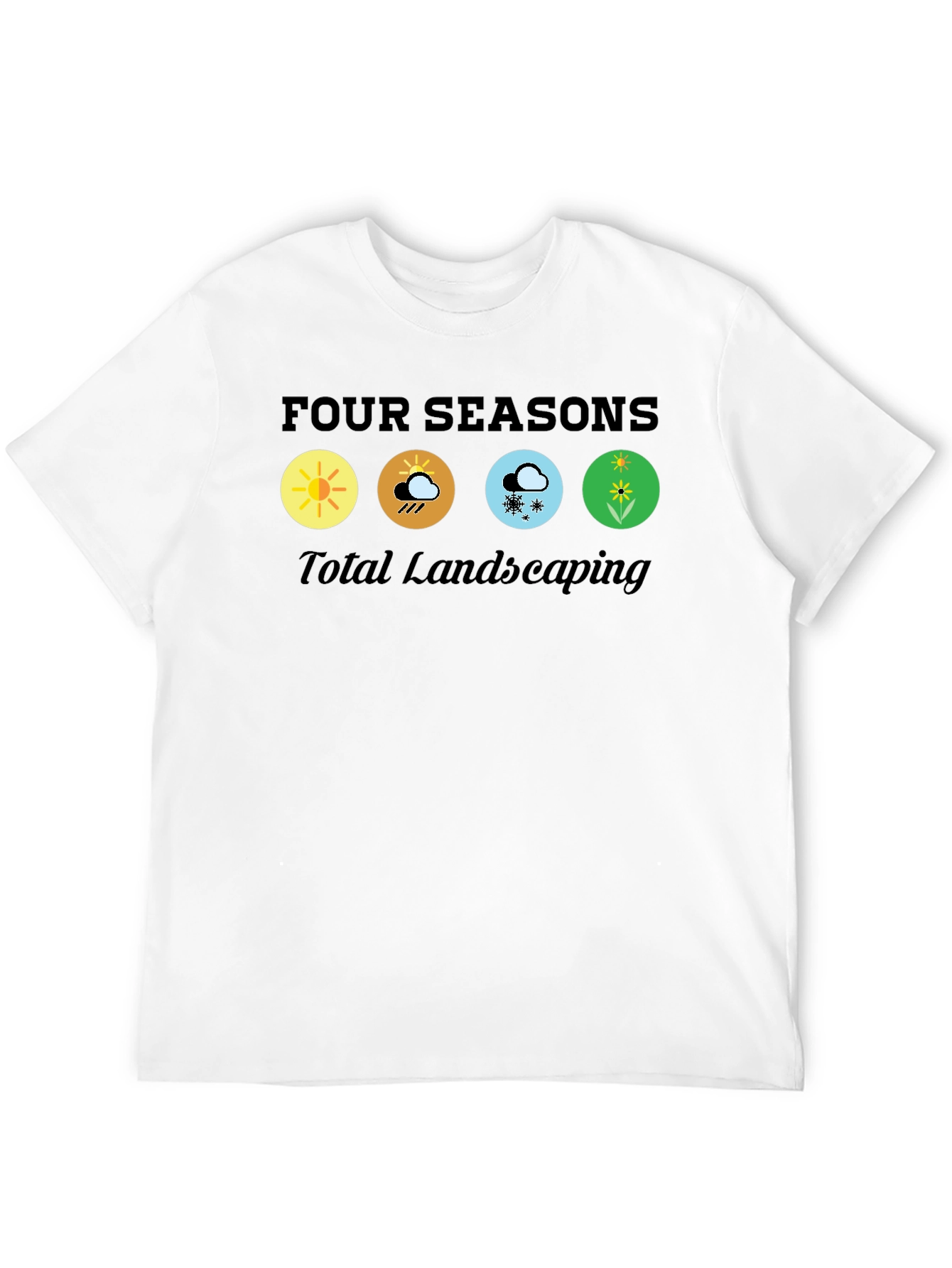 Camiseta Negra Four Seasons Total Landscaping