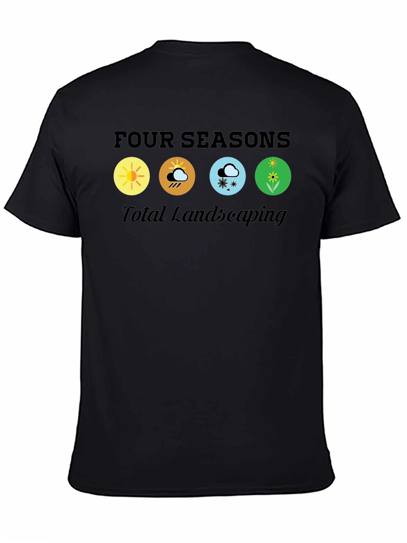 Camiseta Negra Four Seasons Total Landscaping