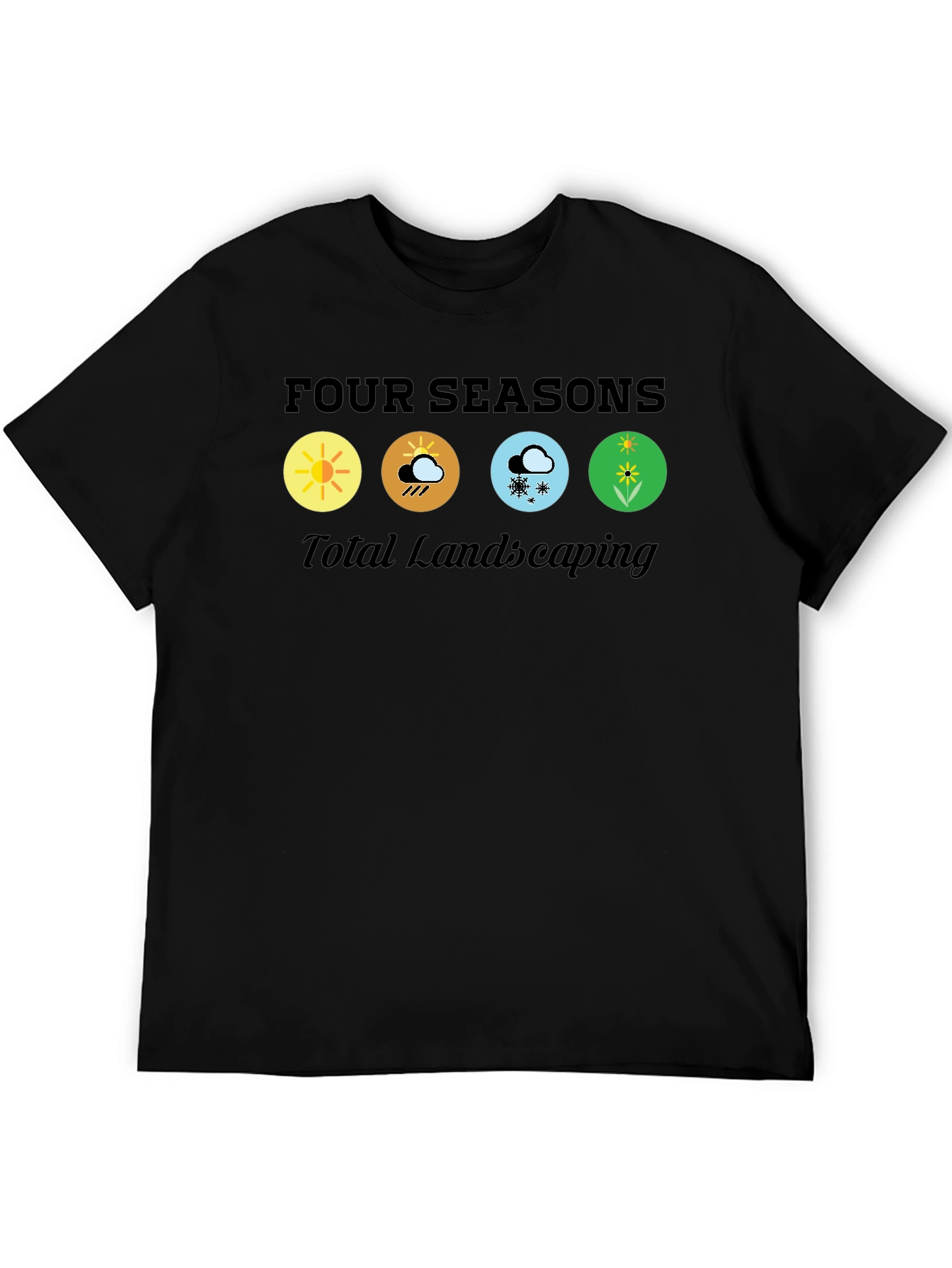 Camiseta Negra Four Seasons Total Landscaping