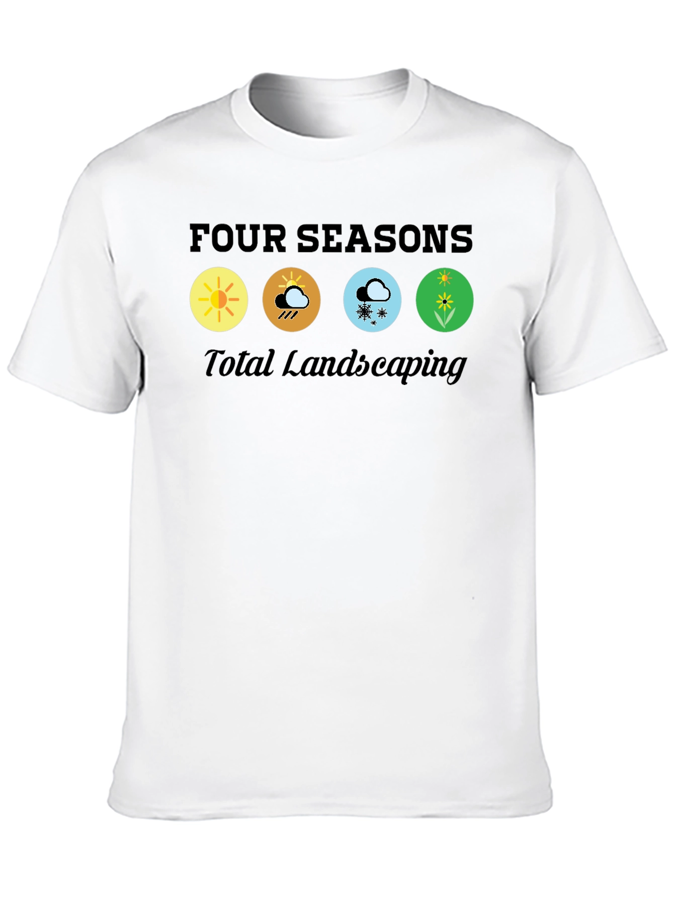 Camiseta Negra Four Seasons Total Landscaping