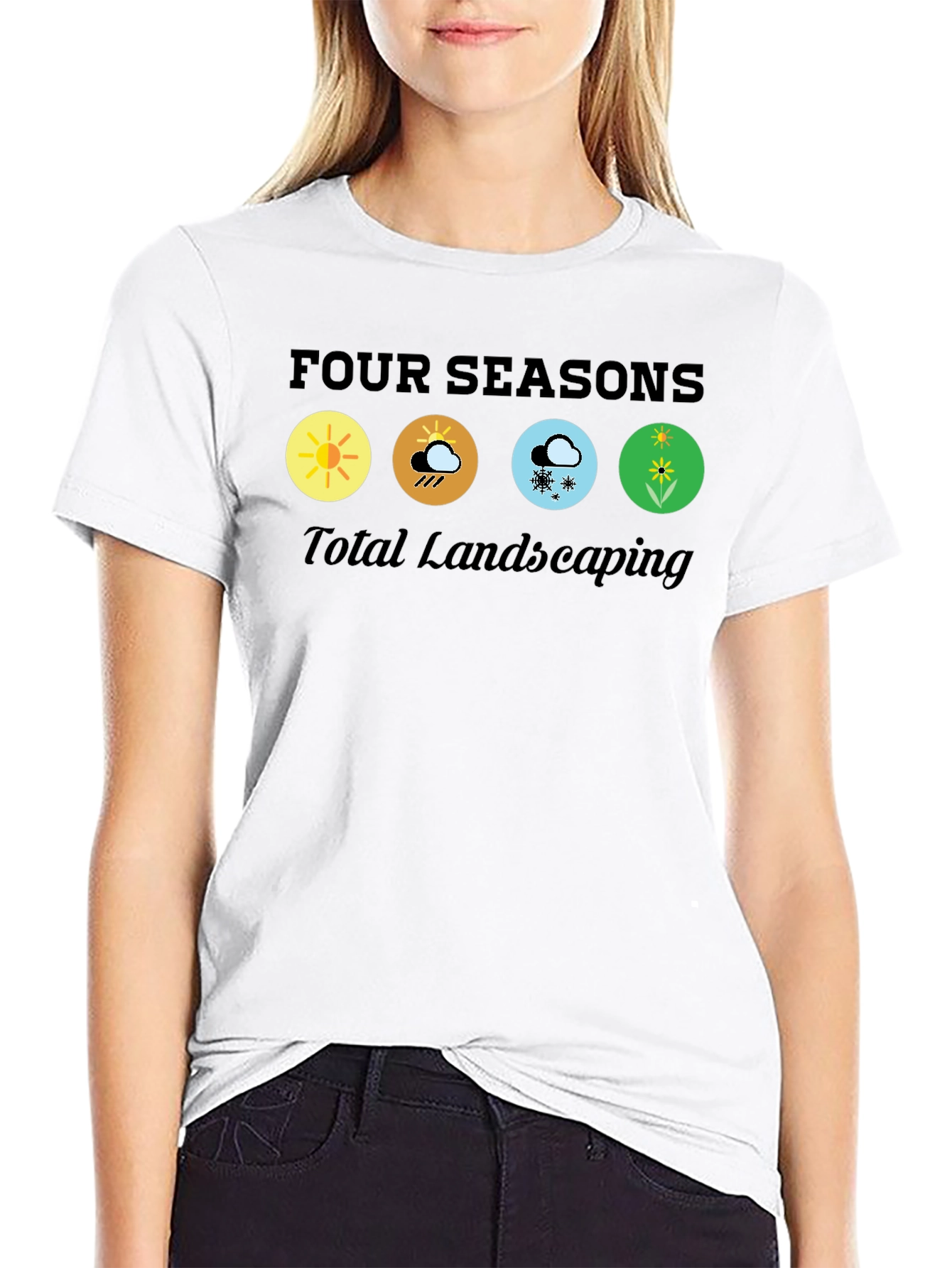 Camiseta Negra Four Seasons Total Landscaping