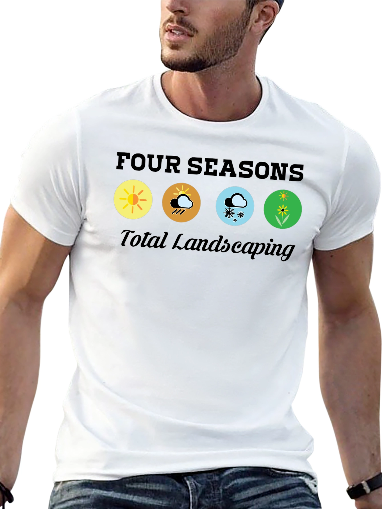 Camiseta Negra Four Seasons Total Landscaping