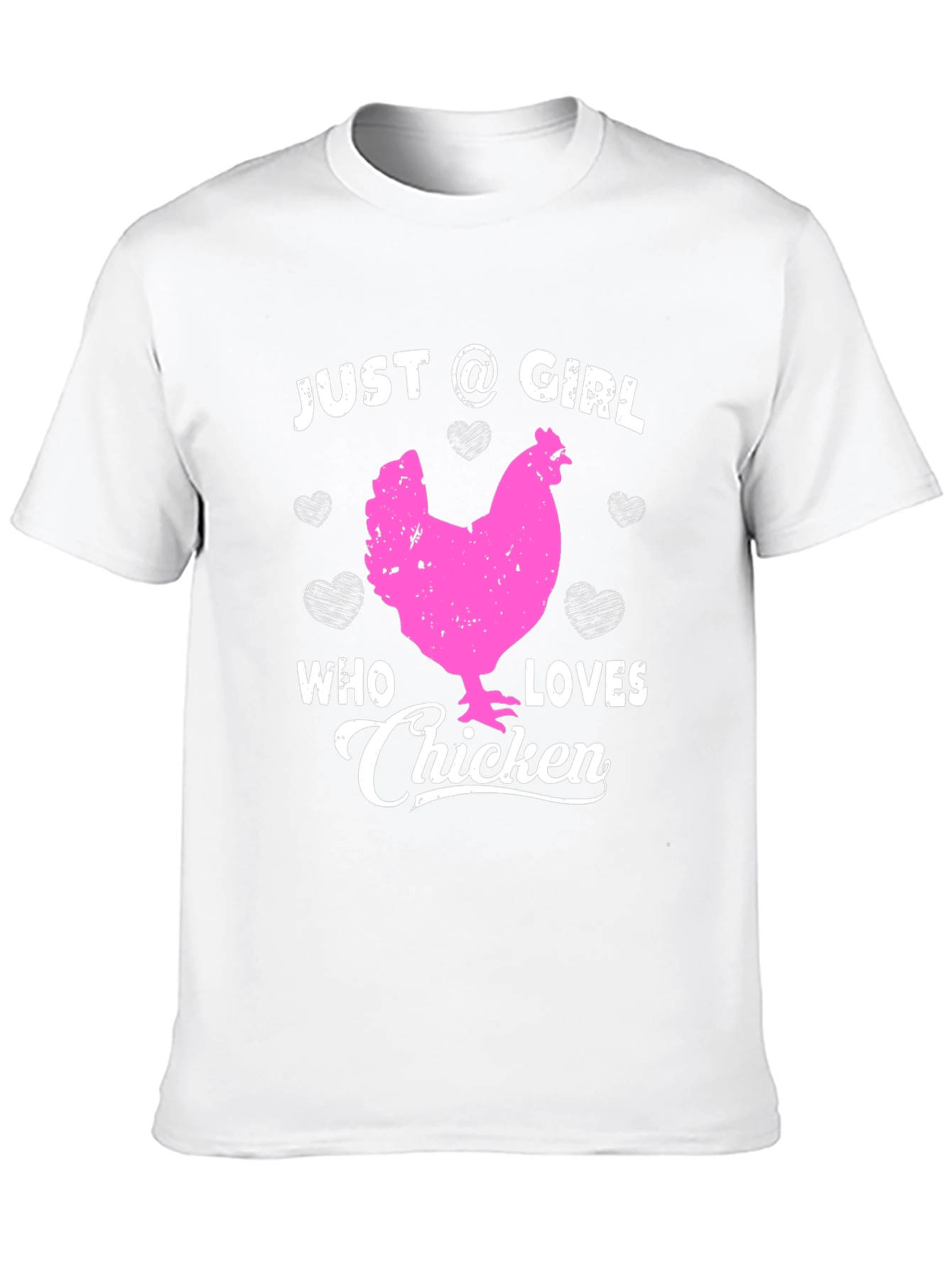 Camiseta Negra Just A Girl Who Loves Chicken