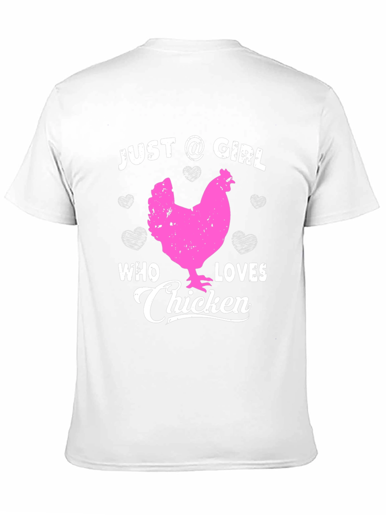 Camiseta Negra Just A Girl Who Loves Chicken