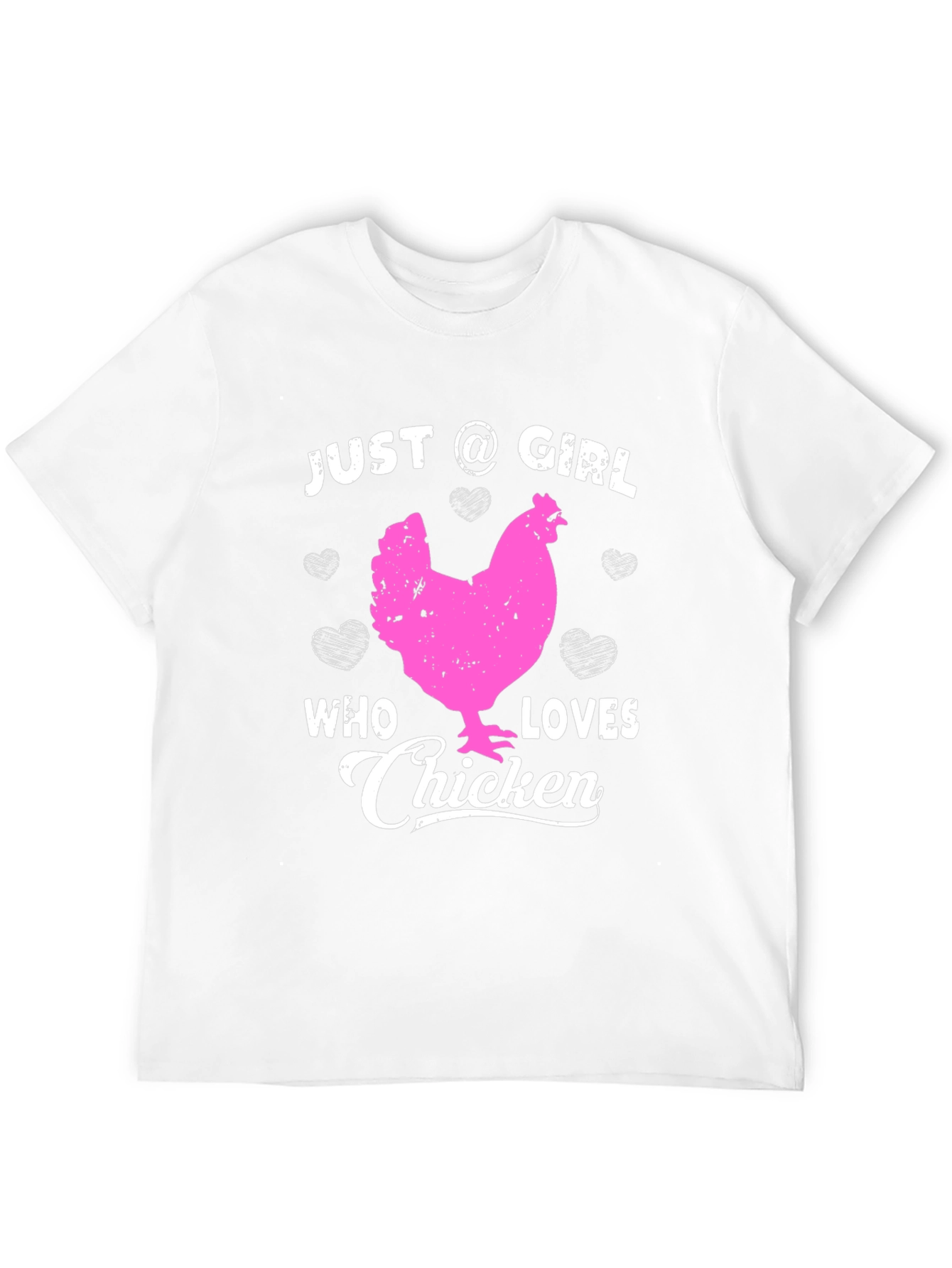 Camiseta Negra Just A Girl Who Loves Chicken