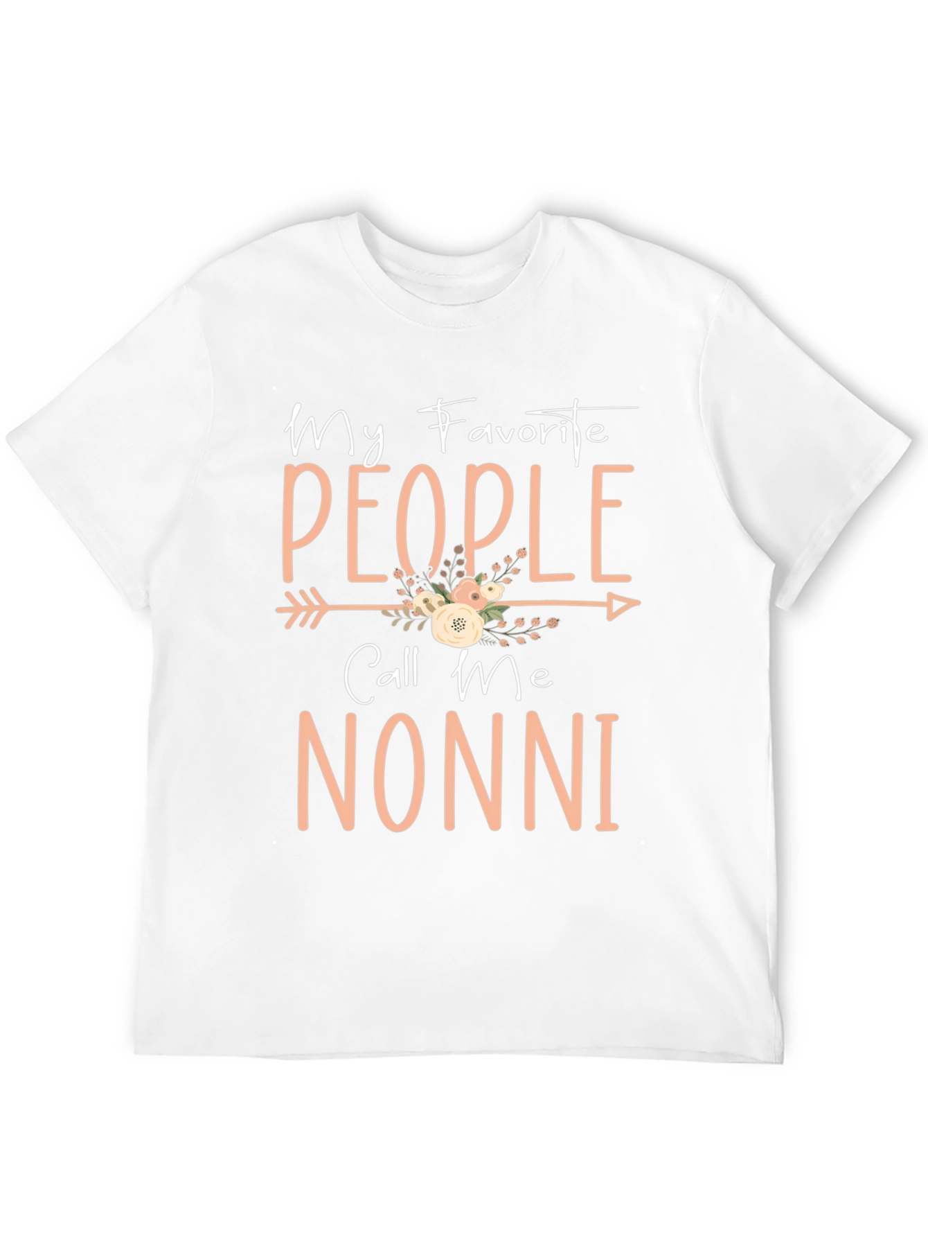 Camiseta Negra Mis Personas Favoritas Me Llaman Nonni