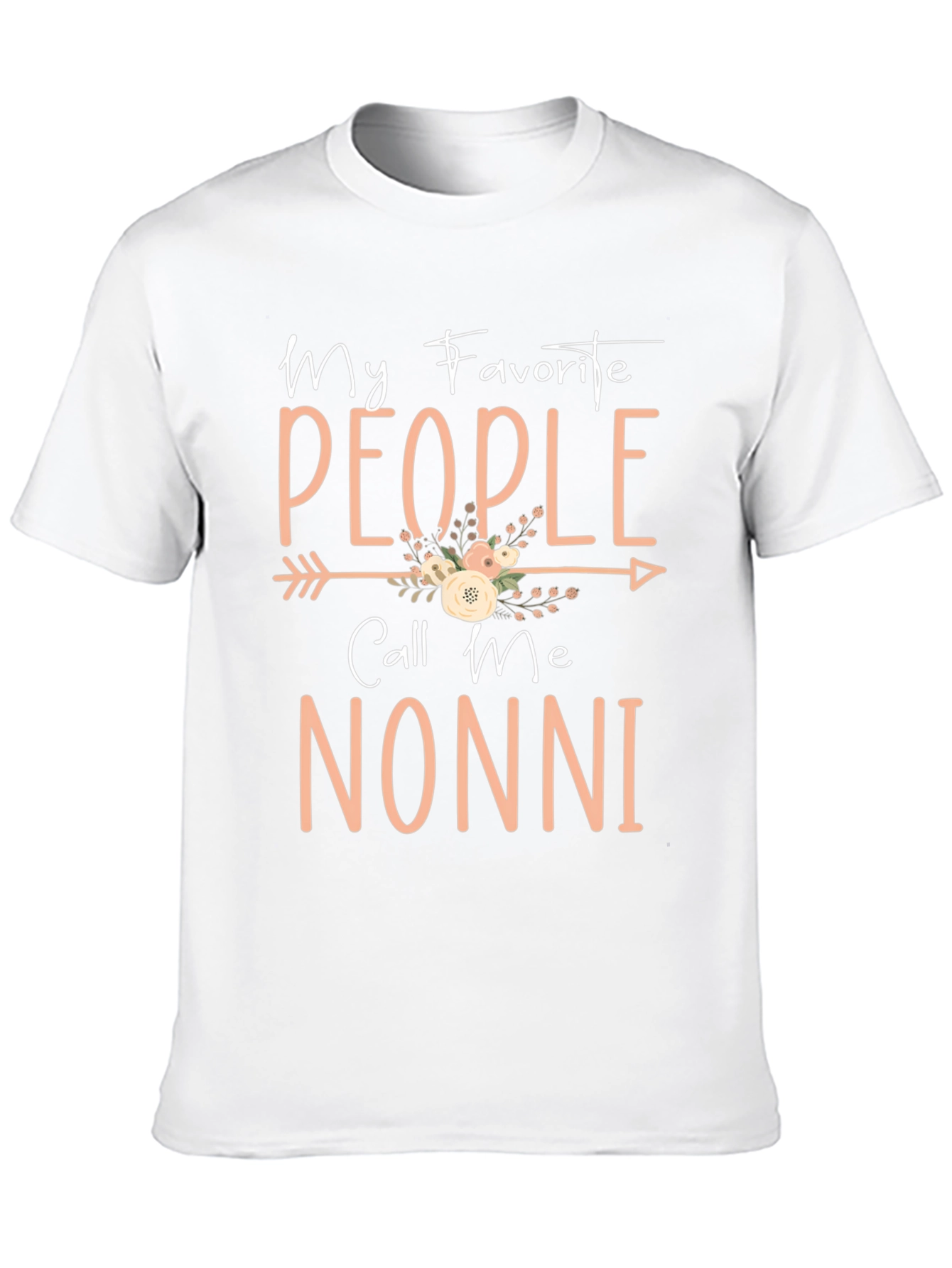 Camiseta Negra Mis Personas Favoritas Me Llaman Nonni