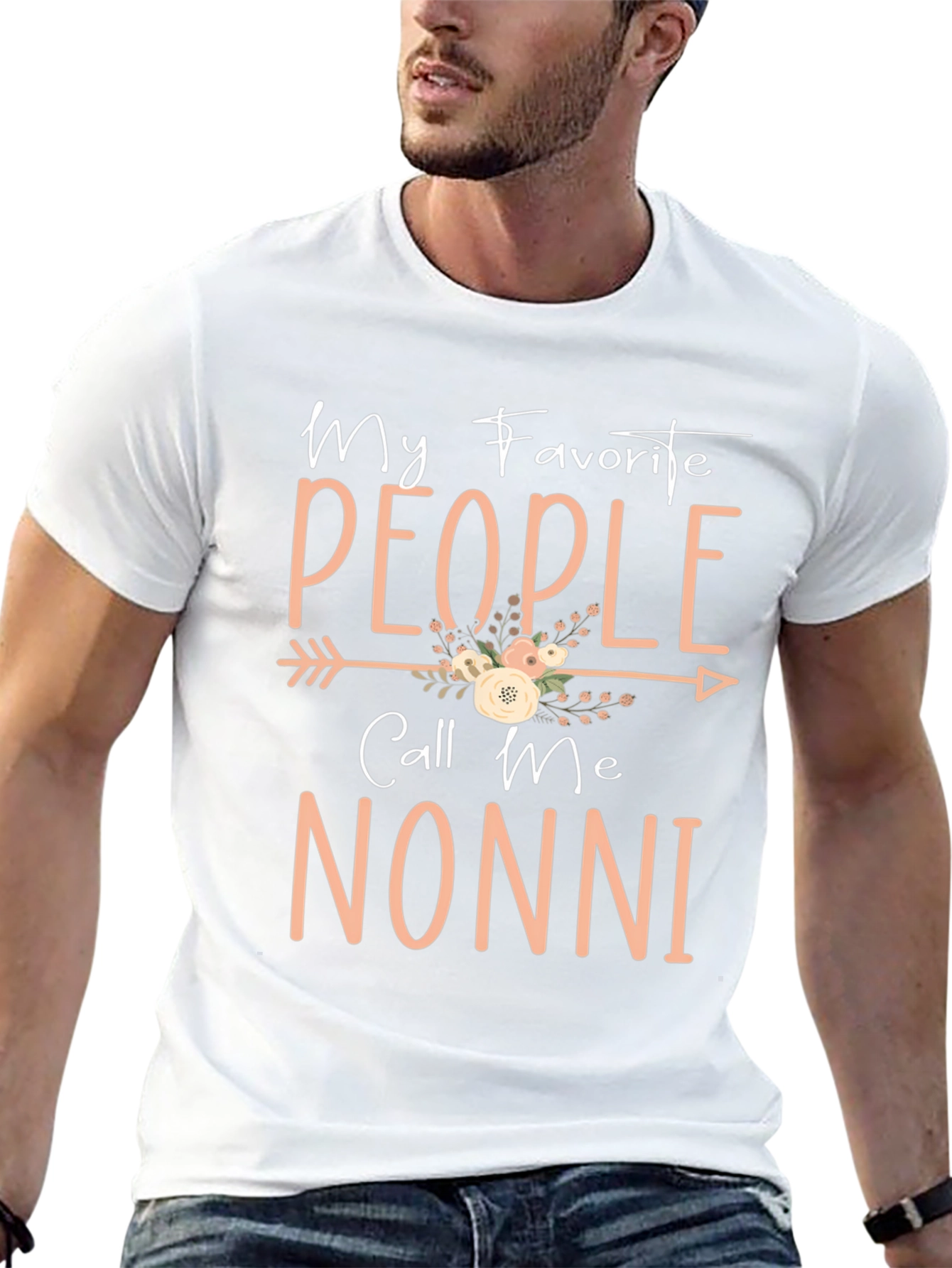 Camiseta Negra Mis Personas Favoritas Me Llaman Nonni