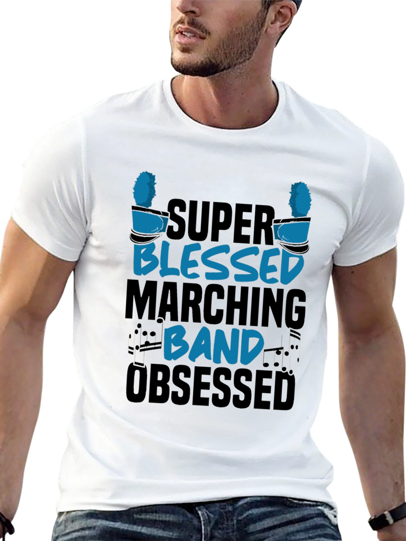 Camiseta Super Blessed Marching Band Obsessed