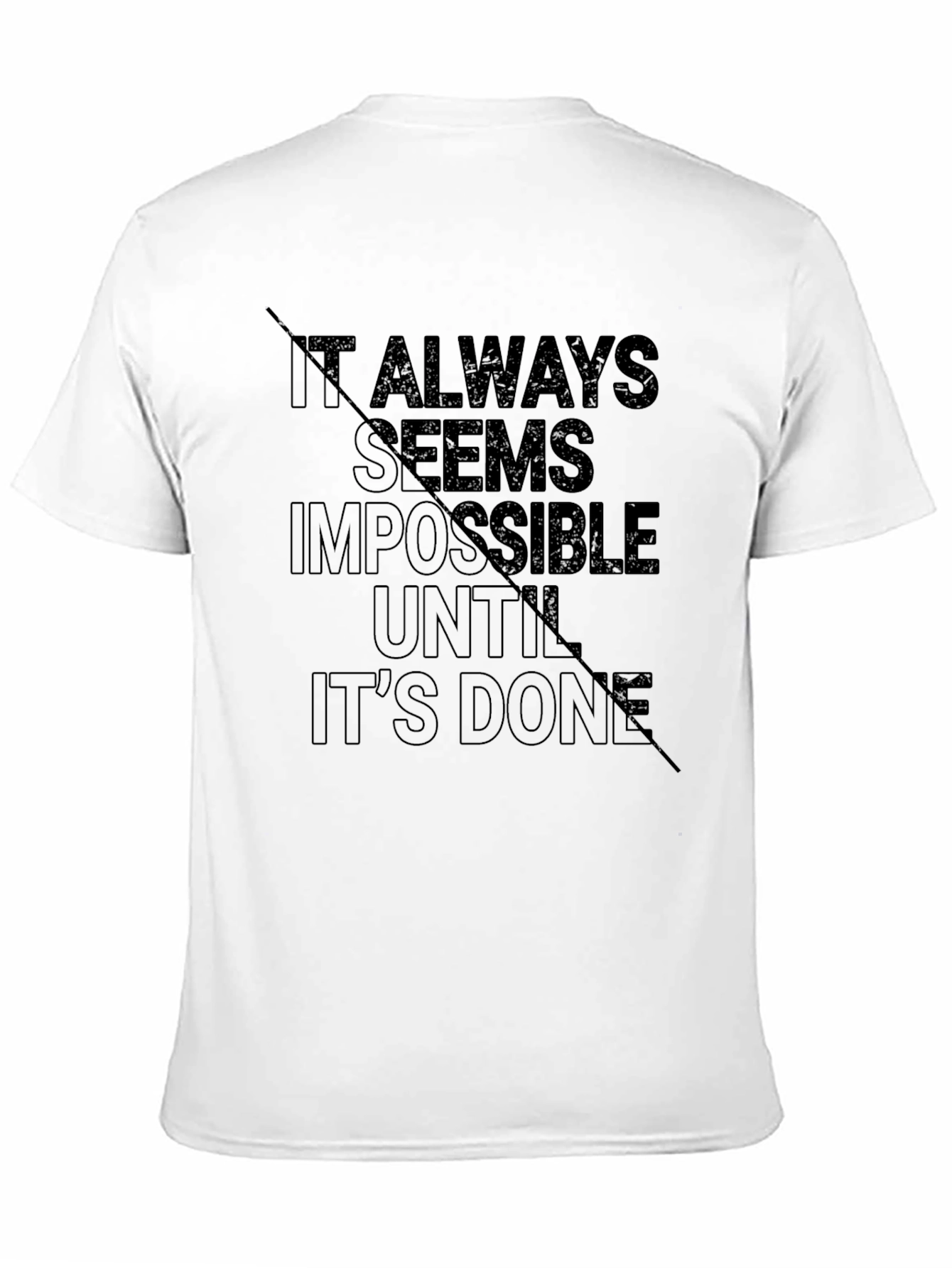 Camiseta Negra con Lema Motivacional