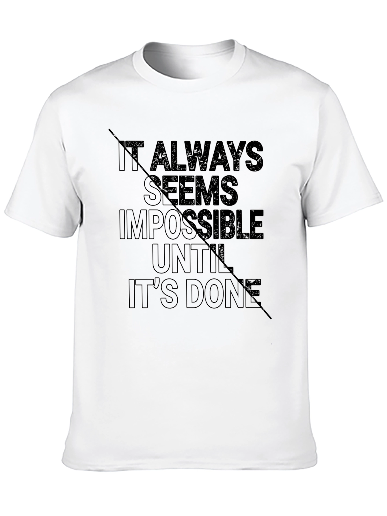 Camiseta Negra con Lema Motivacional