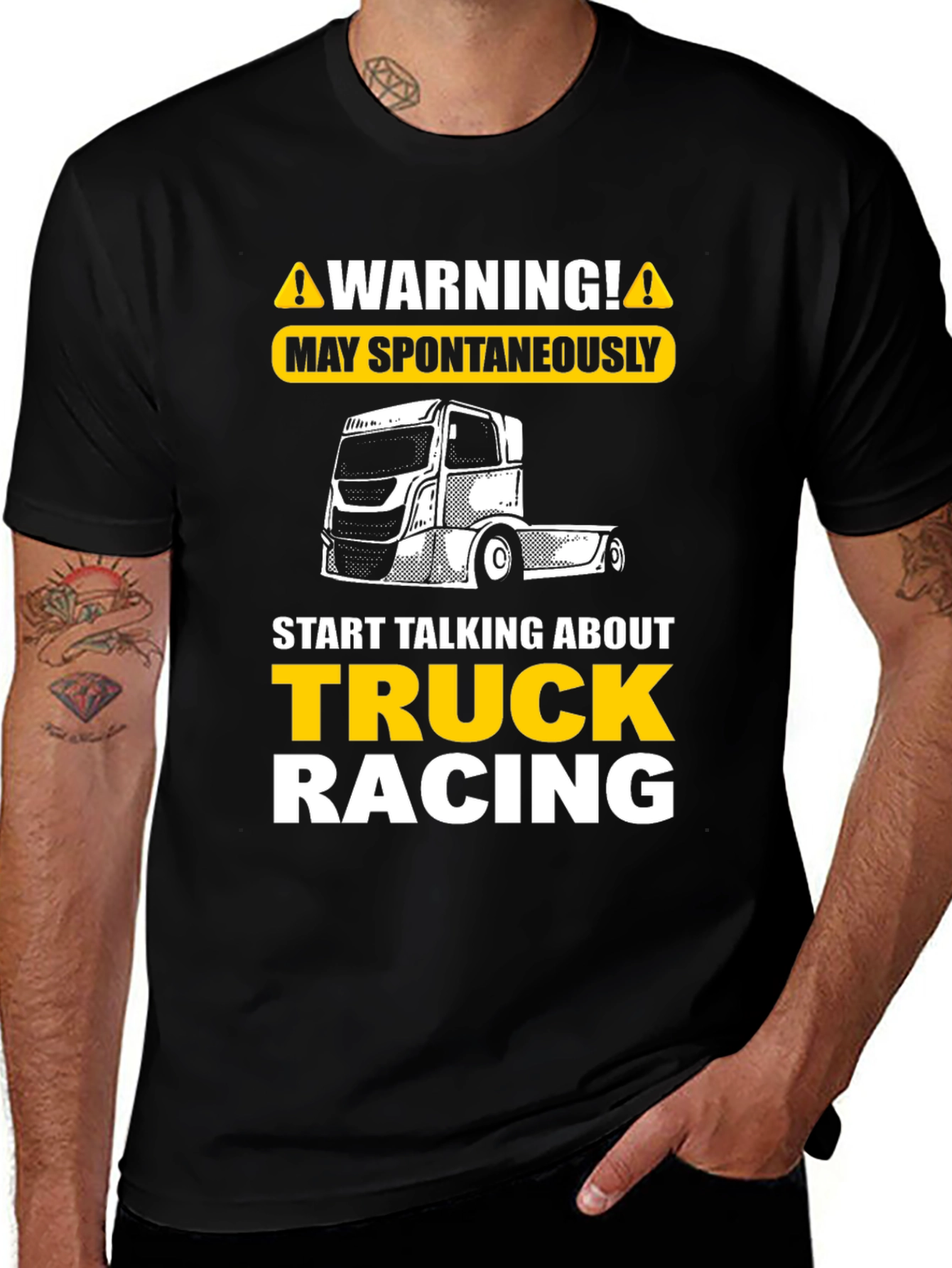 Camiseta Negra Truck Racing
