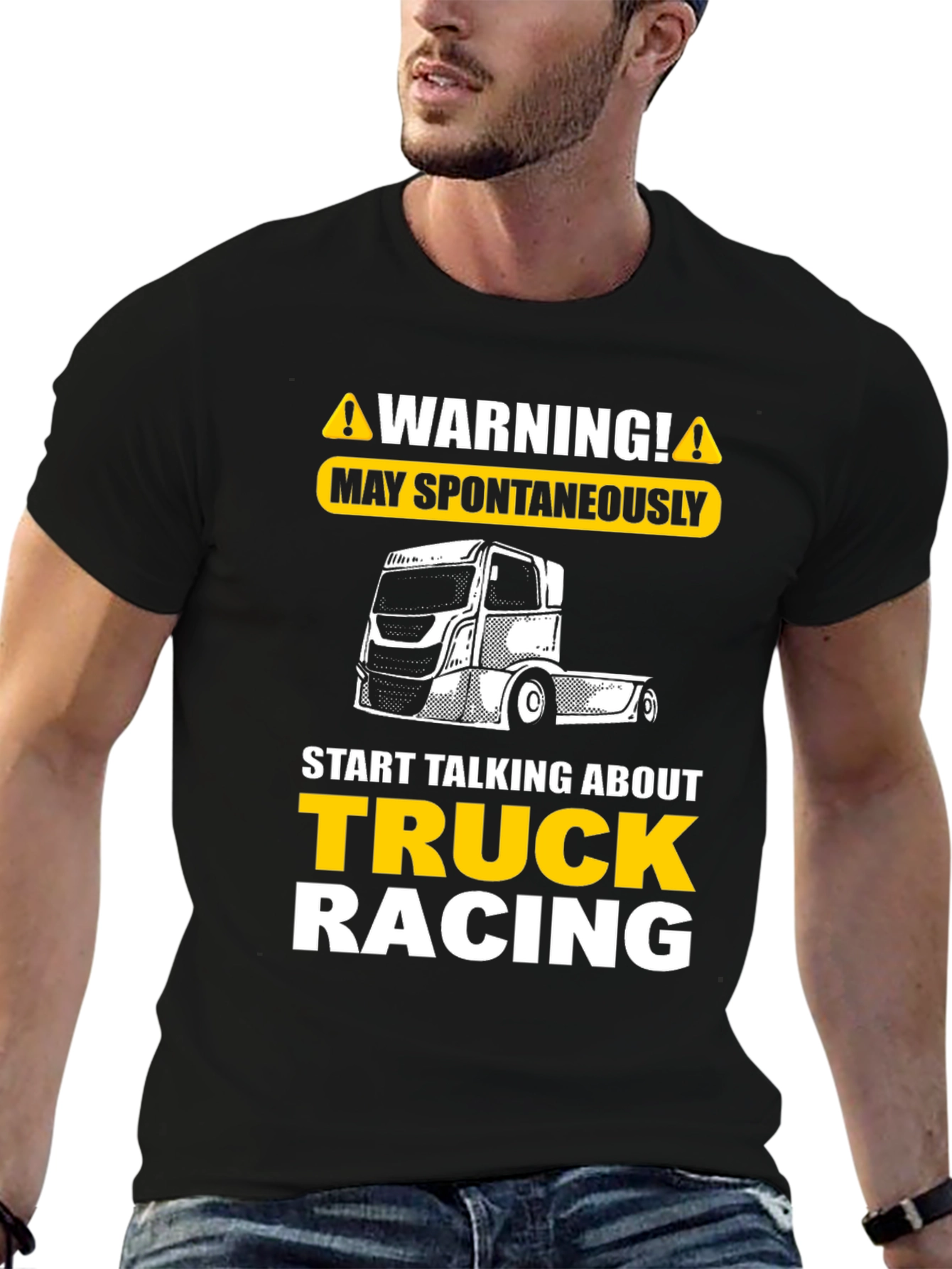 Camiseta Negra Truck Racing