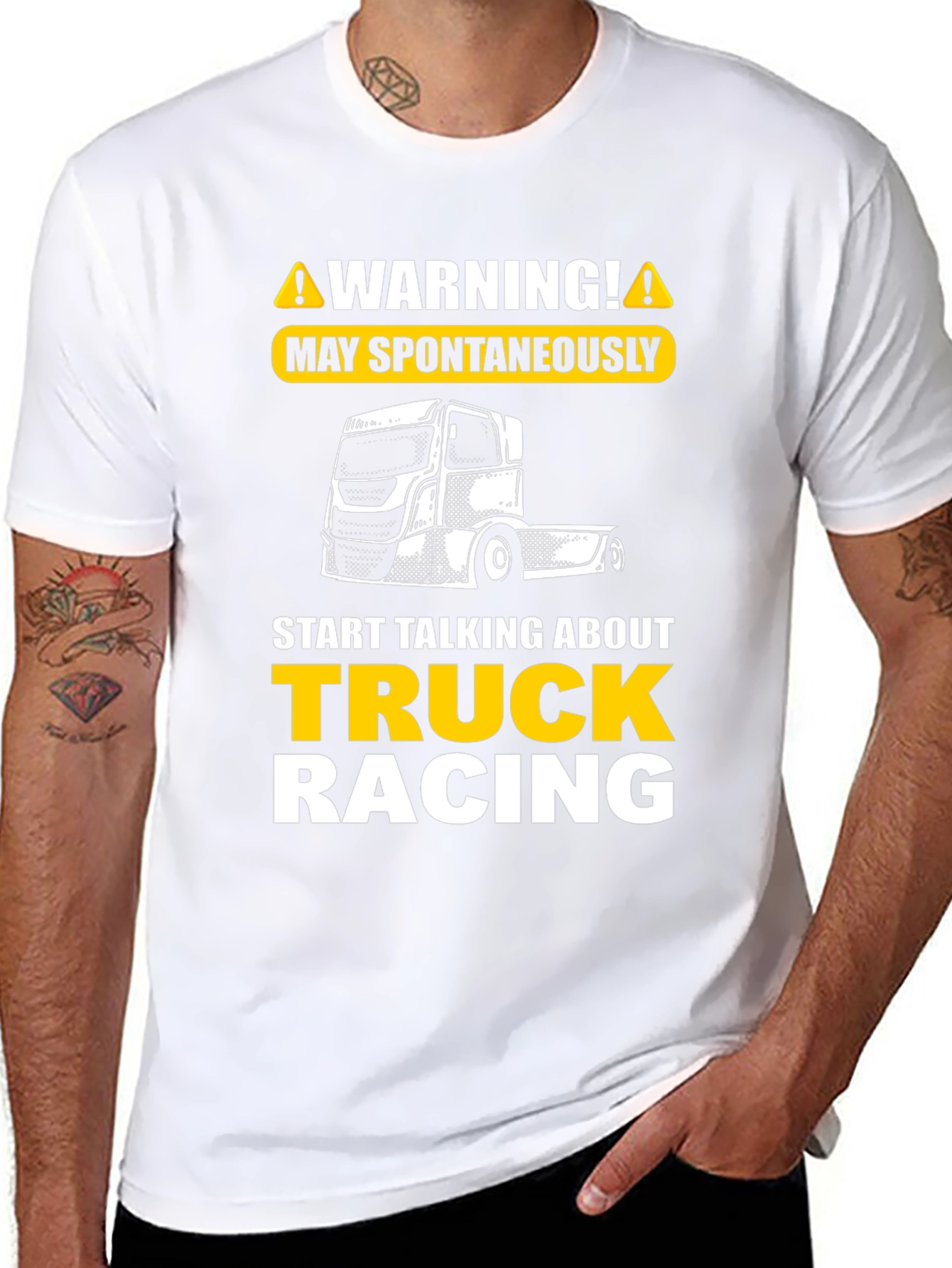 Camiseta Negra Truck Racing