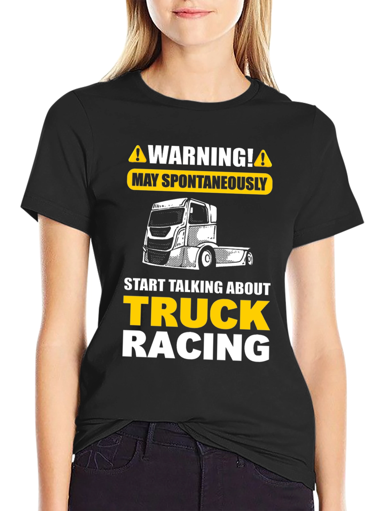 Camiseta Negra Truck Racing