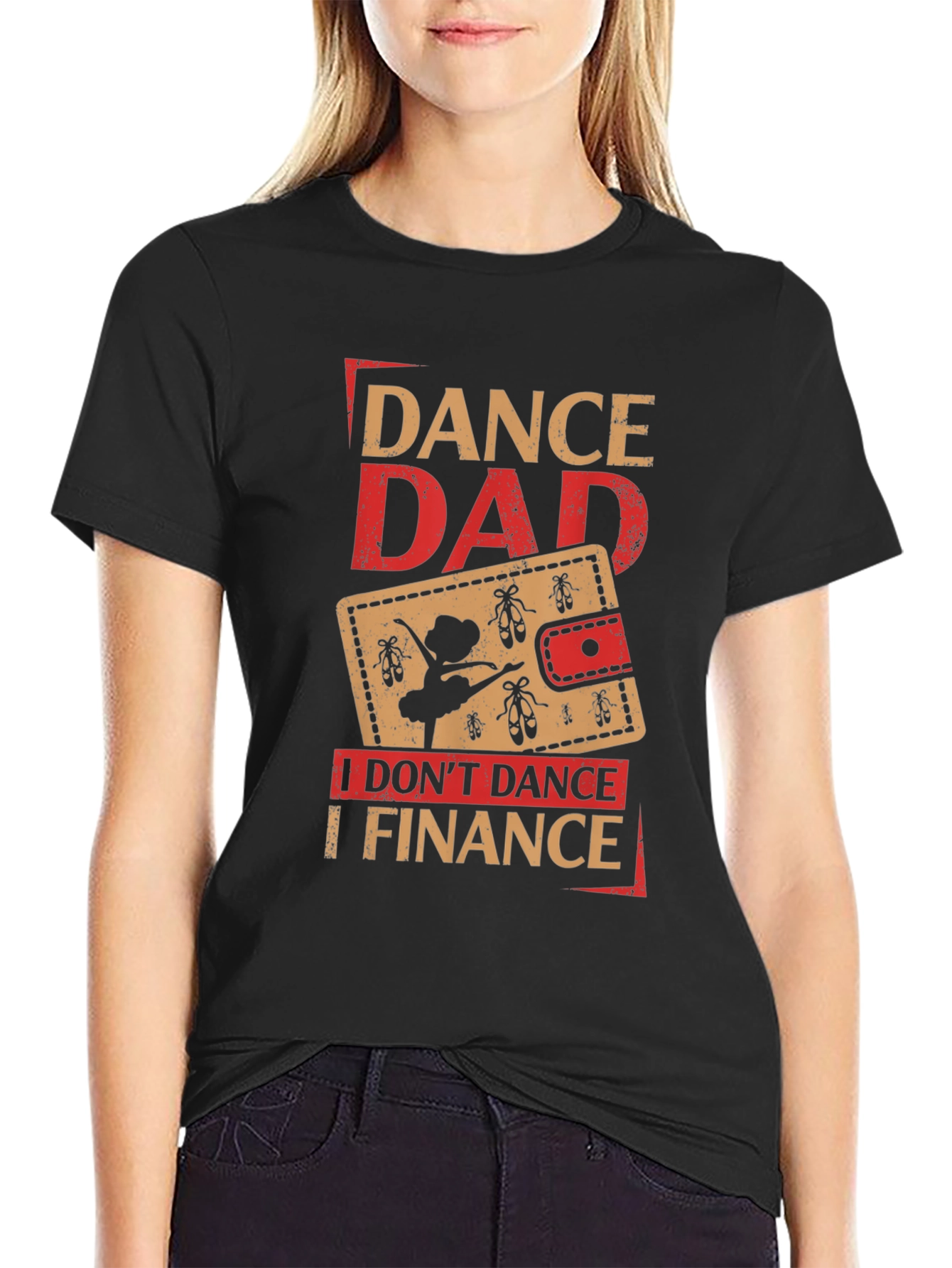 Camiseta Negra Dance Dad: Yo Financio