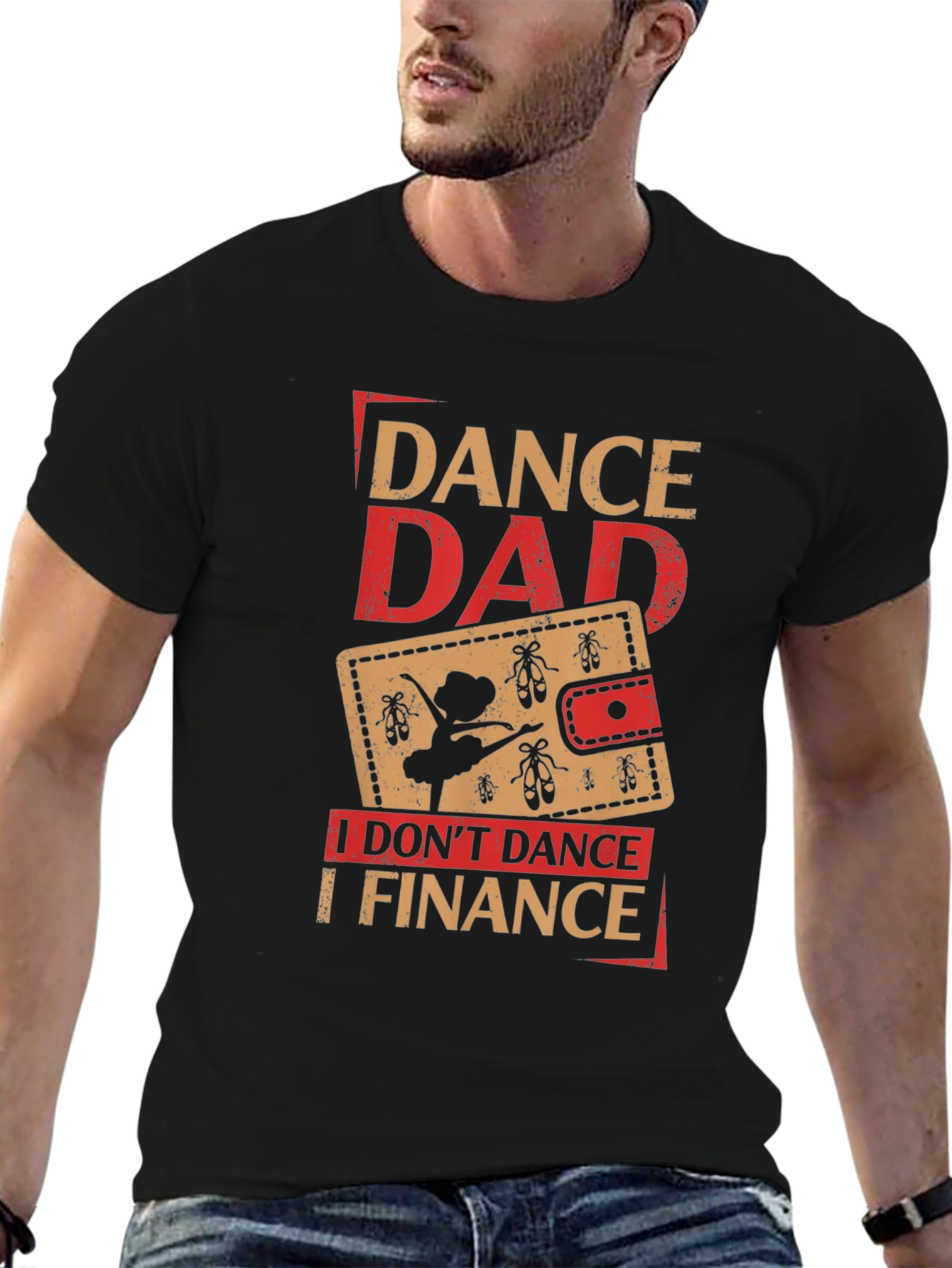 Camiseta Negra Dance Dad: Yo Financio