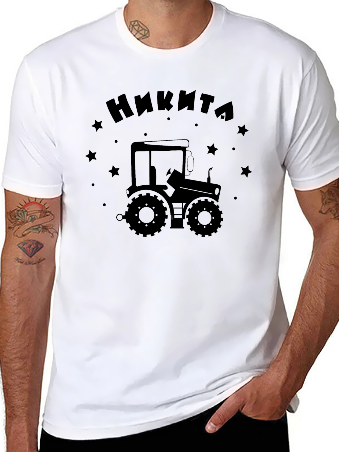 Camiseta Negra Tractor Nikita