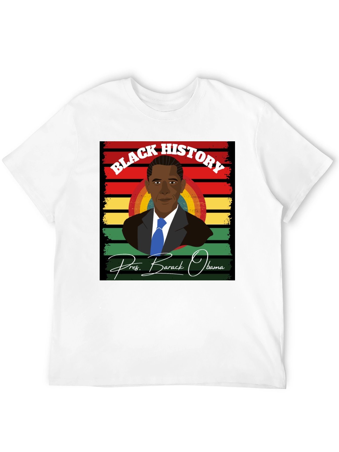 Camiseta Historia Negra - Barack Obama