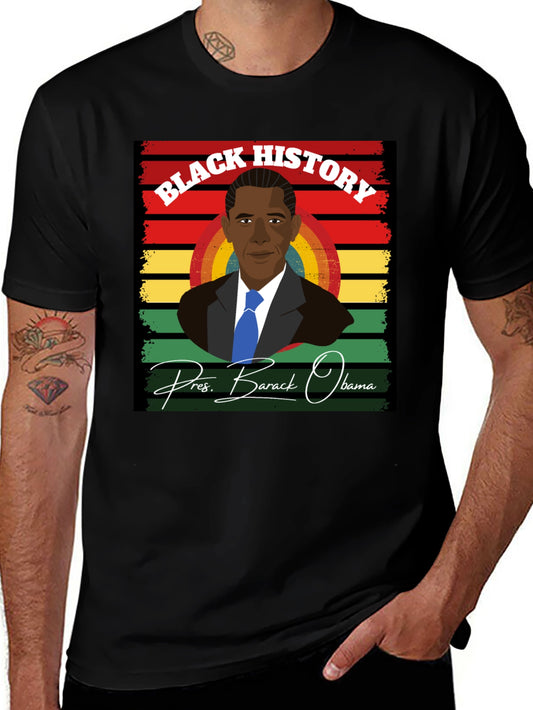 Camiseta Historia Negra - Barack Obama