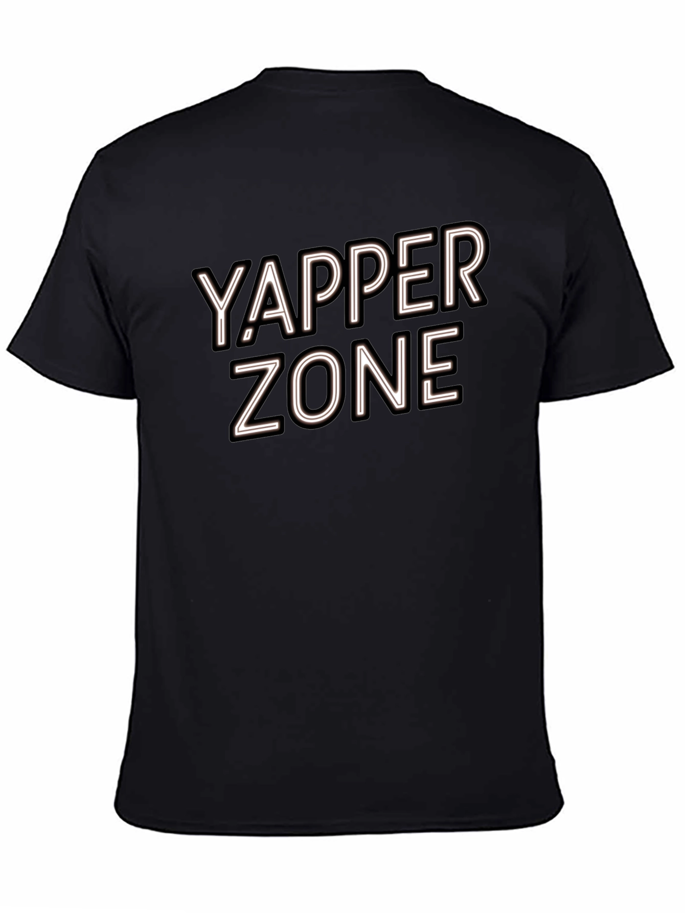 Camiseta Negra Yapper Zone para Hombre