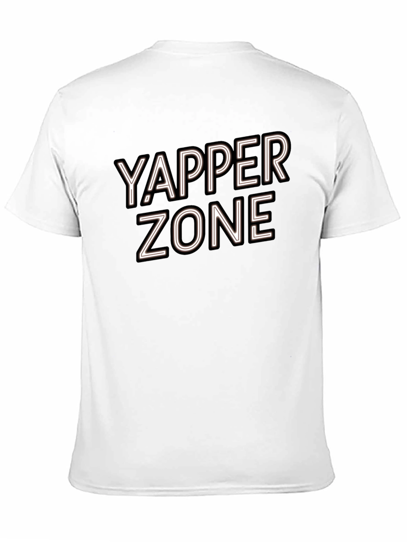 Camiseta Negra Yapper Zone para Hombre