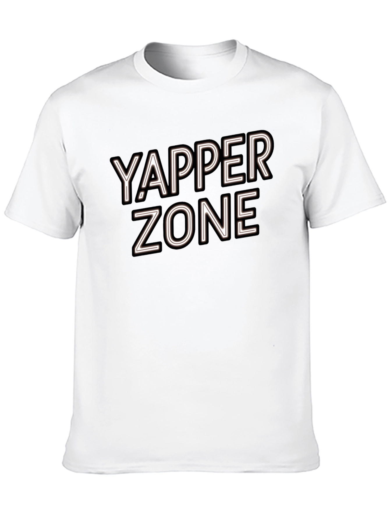 Camiseta Negra Yapper Zone para Hombre