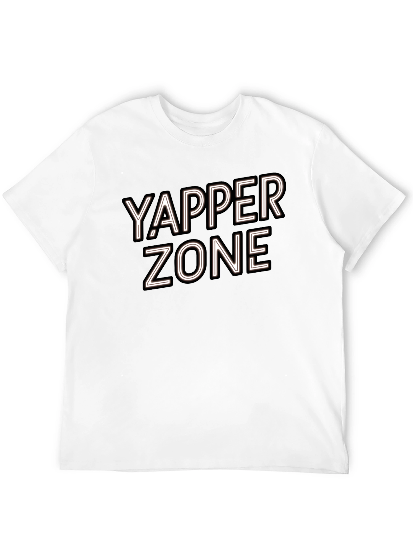 Camiseta Negra Yapper Zone para Hombre