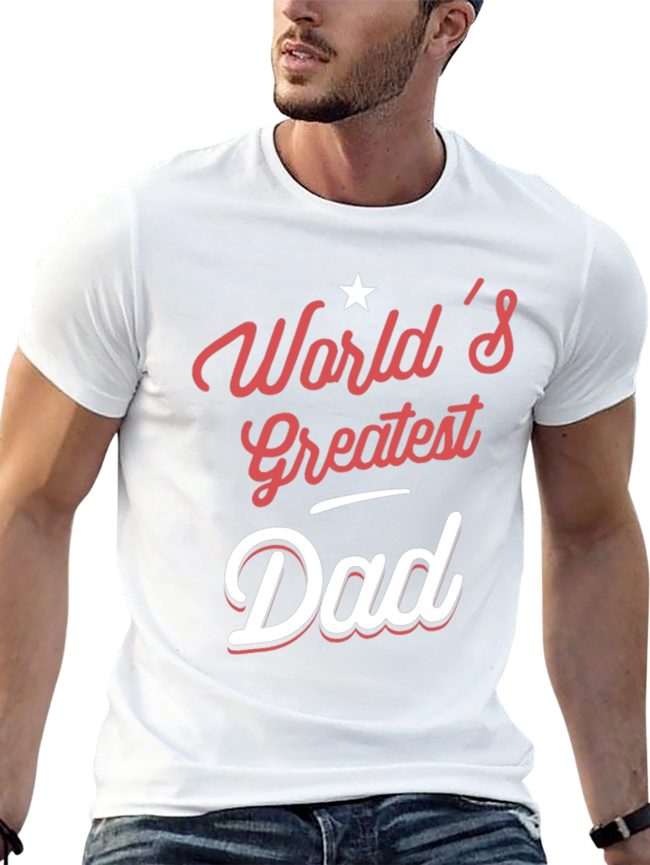 Camiseta Negra Worlds Greatest Dad
