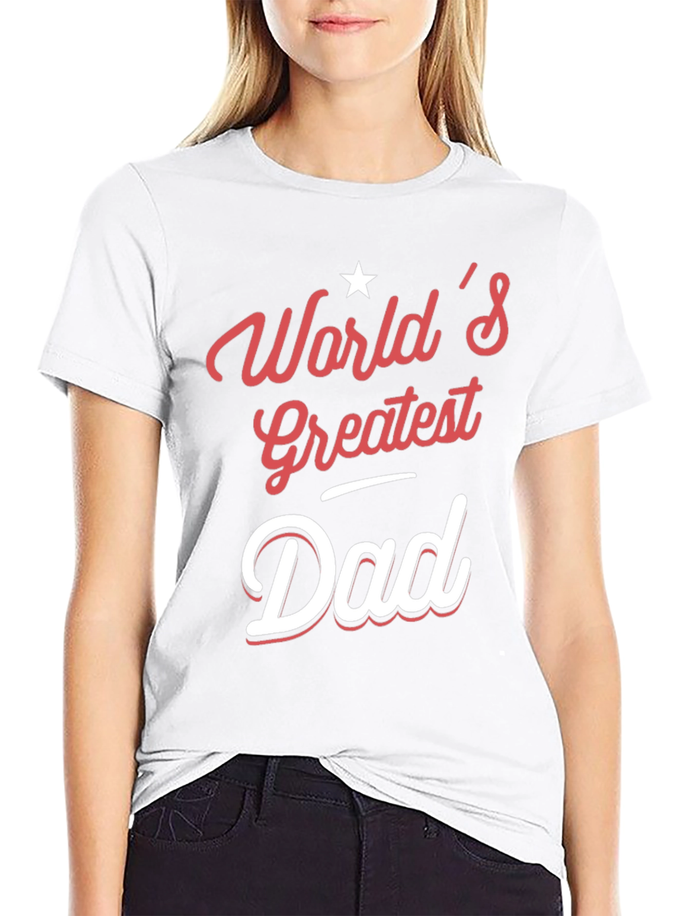 Camiseta Negra Worlds Greatest Dad