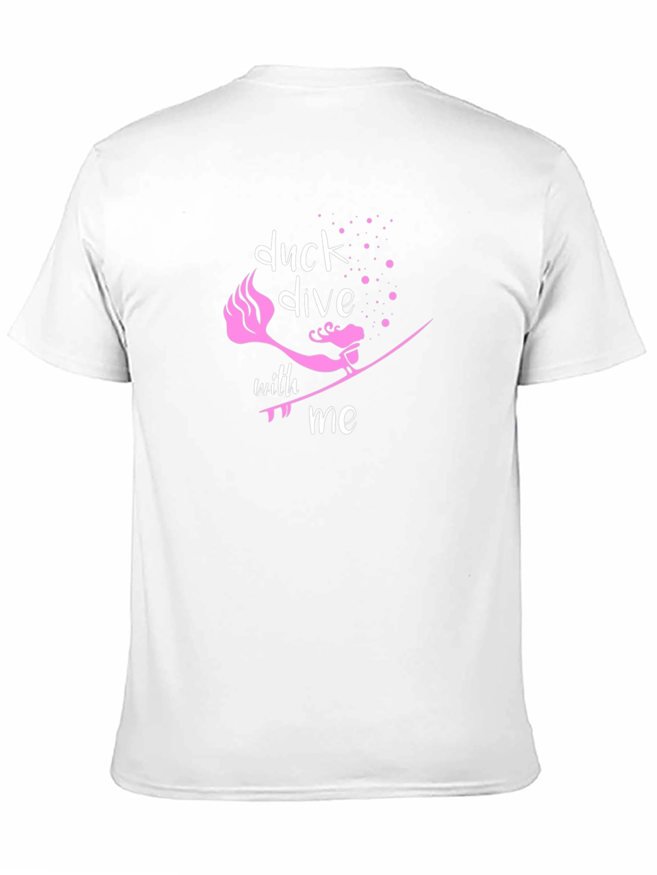 Camiseta Negra Duck Dive With Me para Surfistas