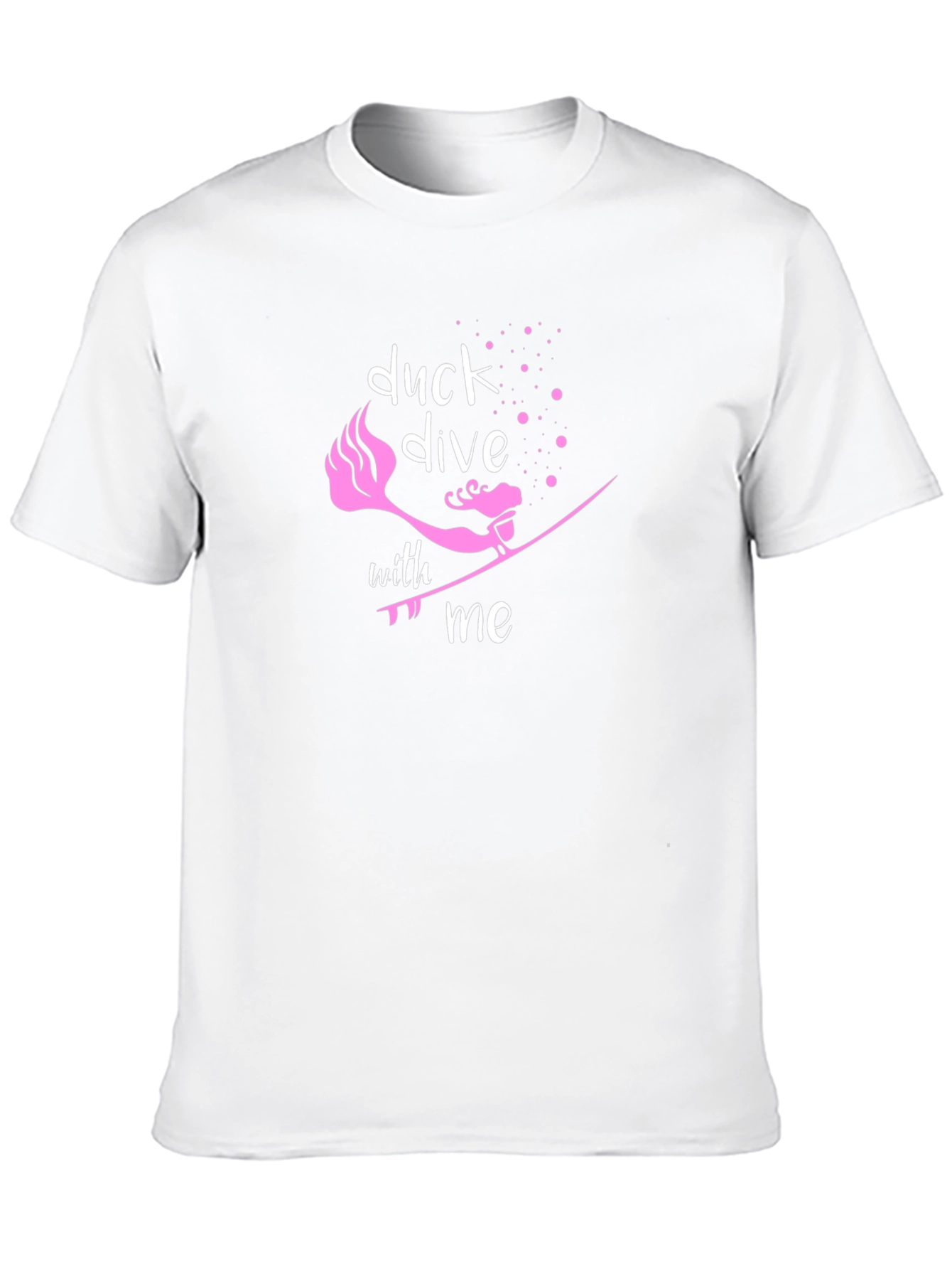 Camiseta Negra Duck Dive With Me para Surfistas