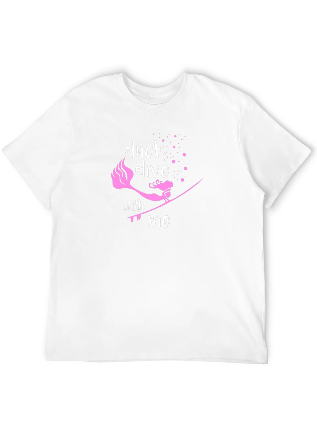 Camiseta Negra Duck Dive With Me para Surfistas
