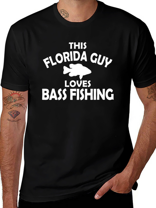 Camiseta Negra: Este Chico de Florida Ama la Pesca de Lubina