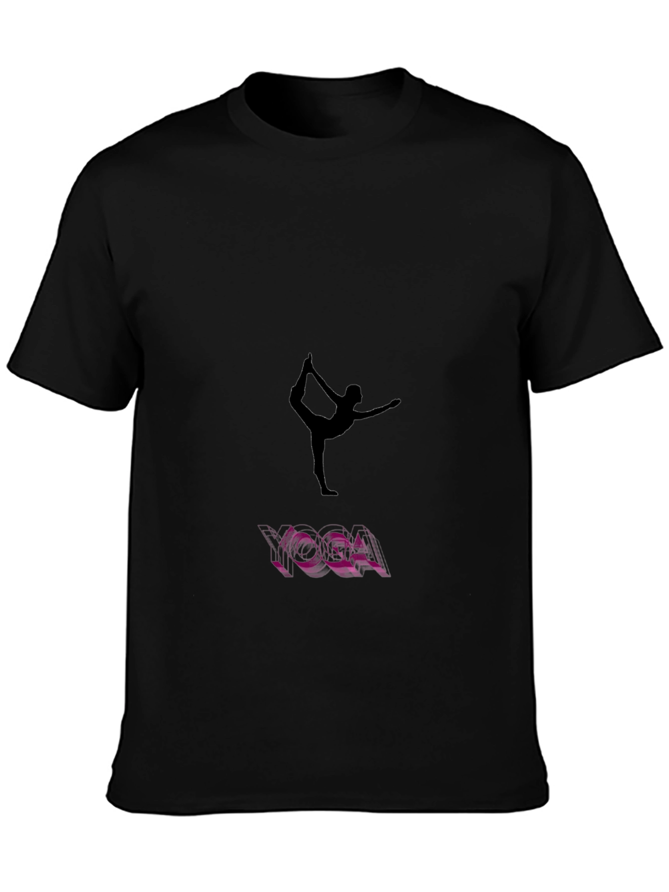 Camiseta Negra Yoga para Hombre - Diseño Exclusivo