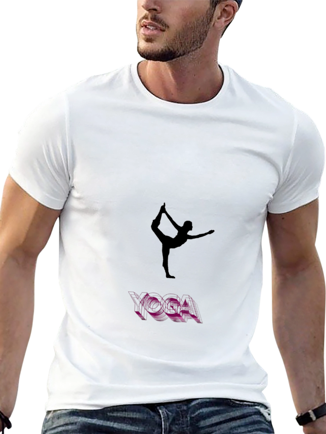 Camiseta Negra Yoga para Hombre - Diseño Exclusivo