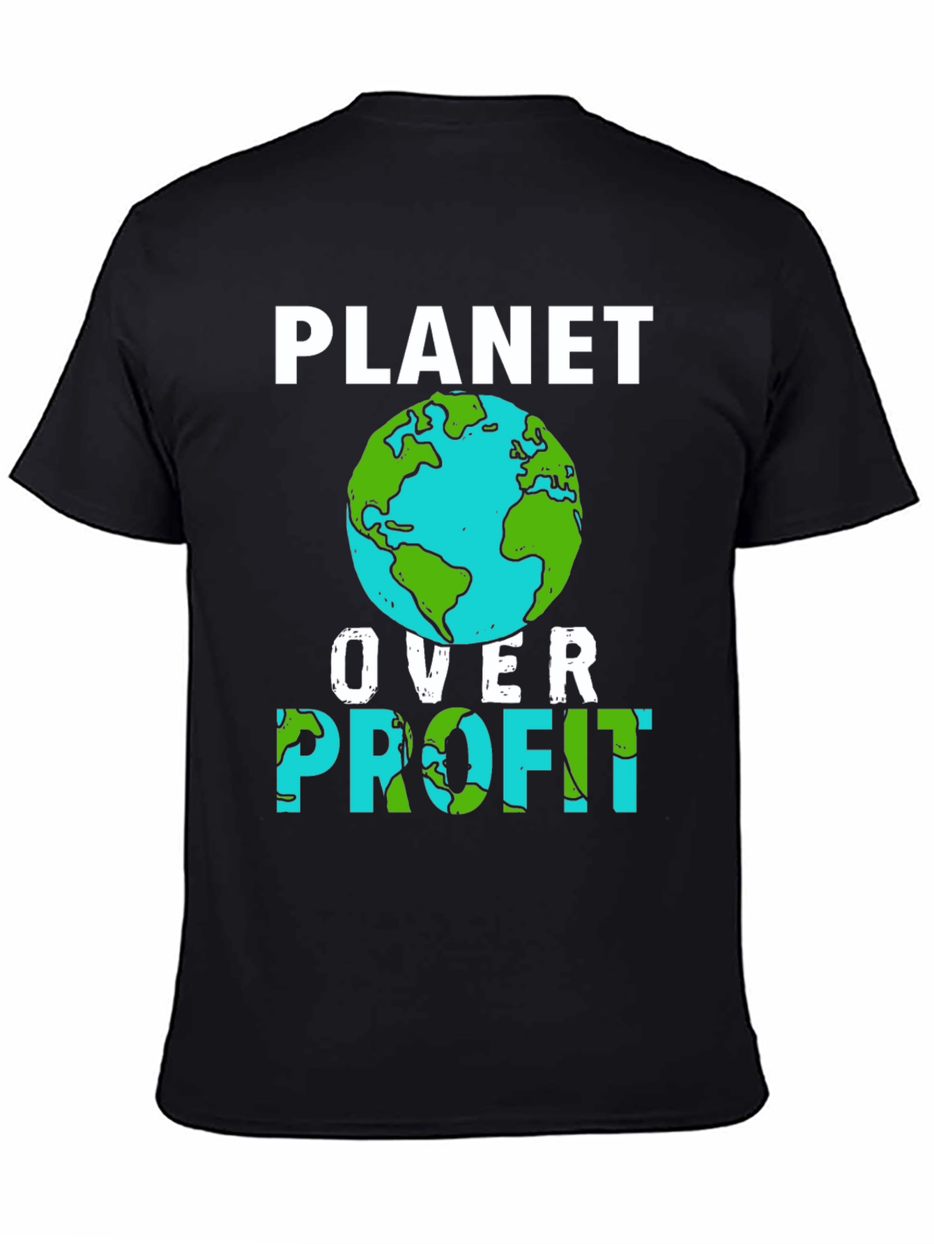 Camiseta Planeta Sobre Ganancia - Conciencia Ecológica