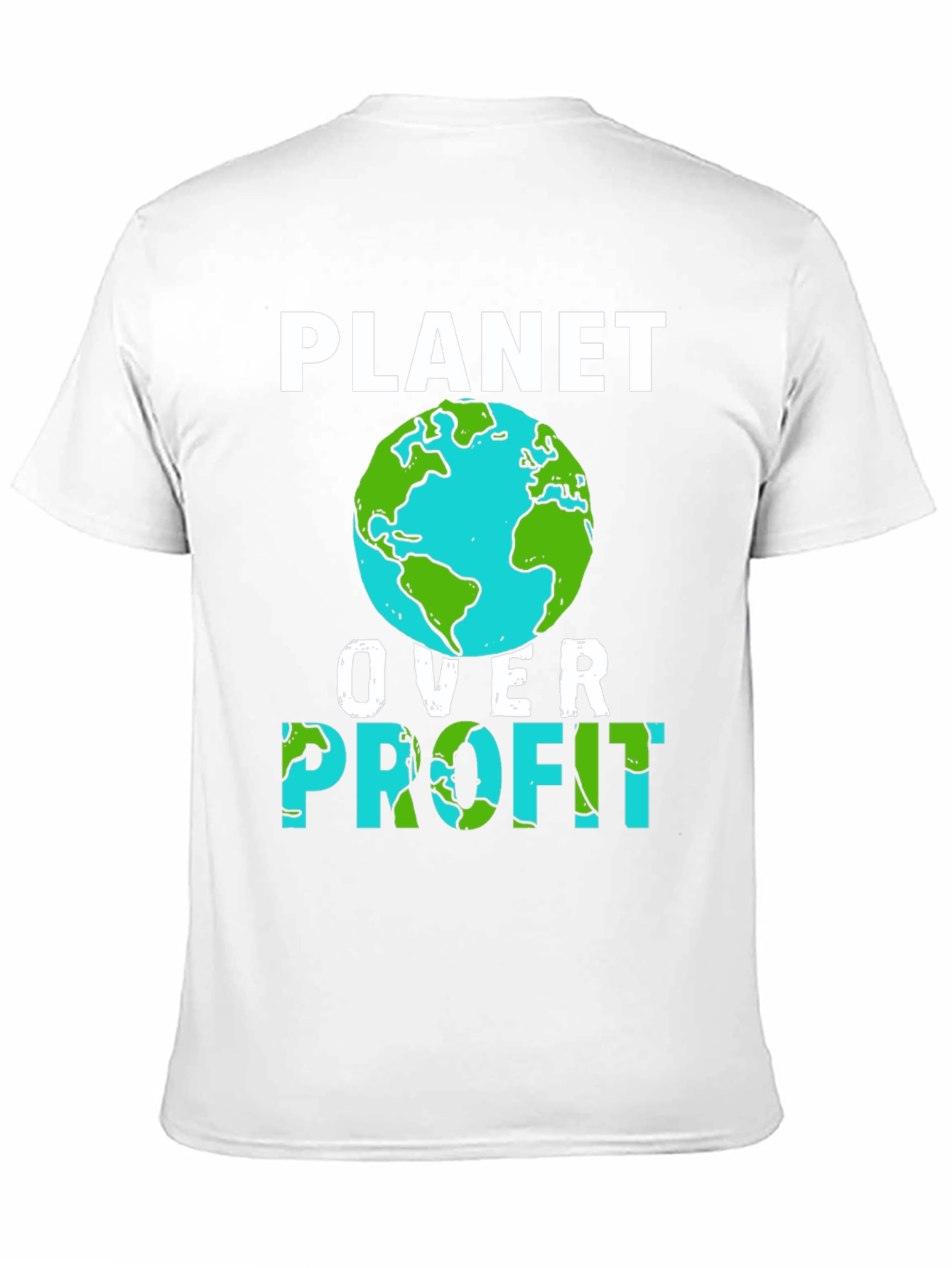Camiseta Planeta Sobre Ganancia - Conciencia Ecológica