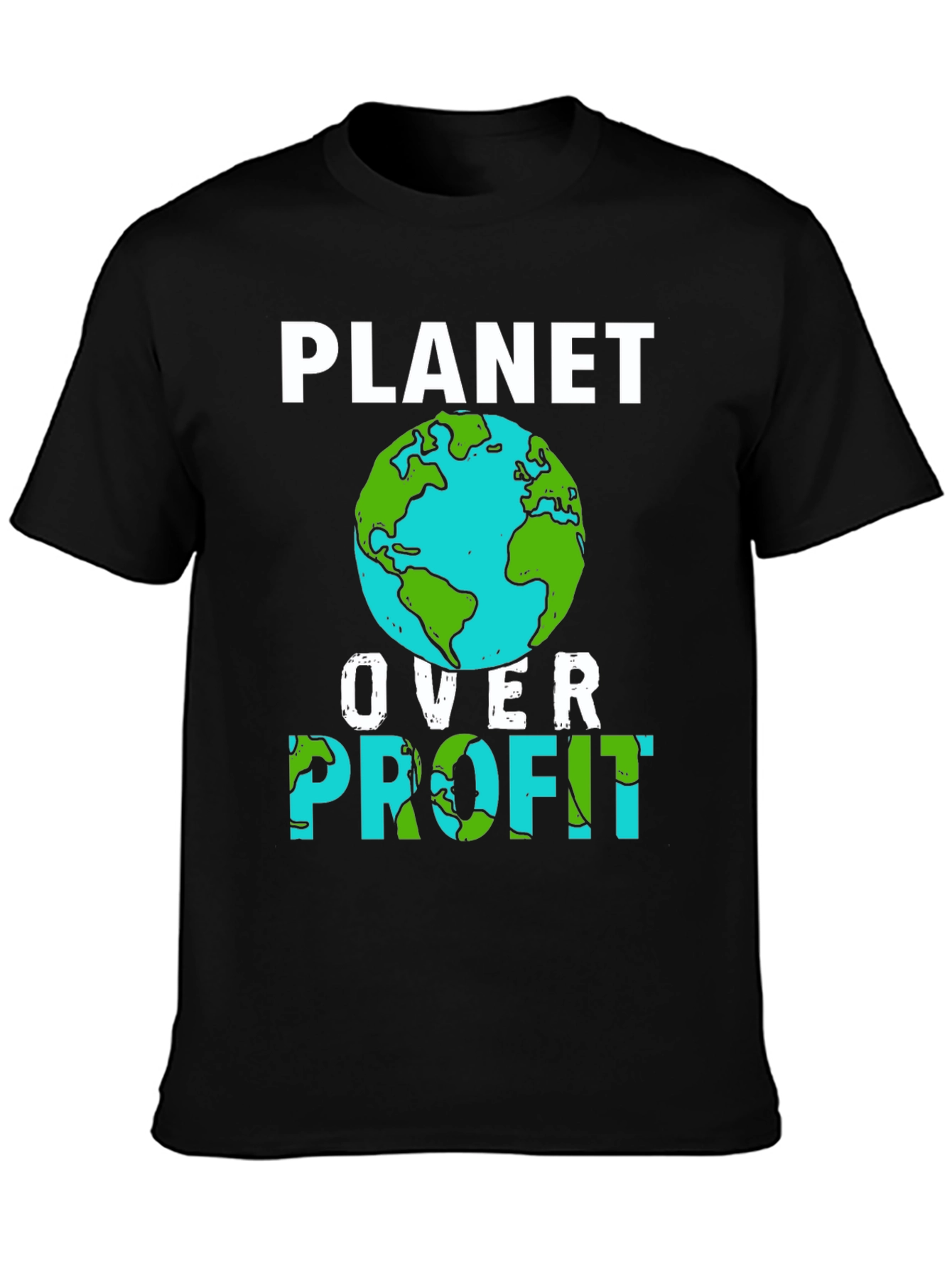 Camiseta Planeta Sobre Ganancia - Conciencia Ecológica