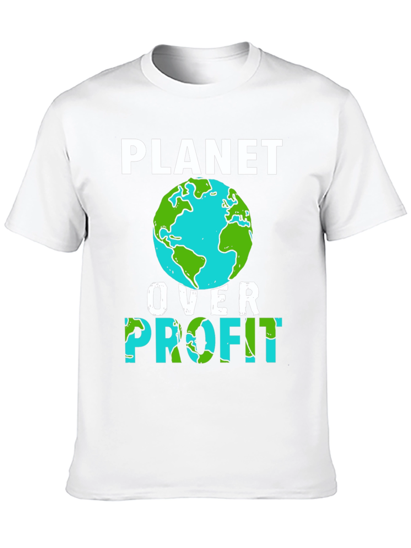 Camiseta Planeta Sobre Ganancia - Conciencia Ecológica