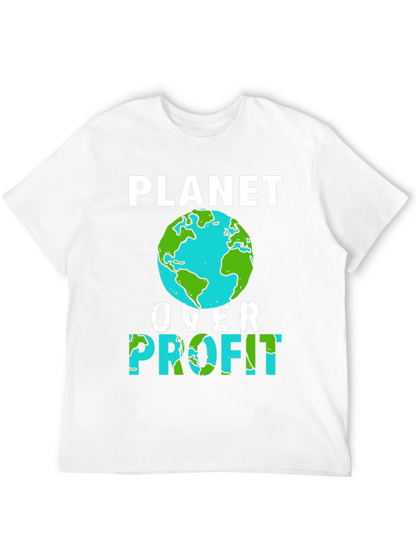 Camiseta Planeta Sobre Ganancia - Conciencia Ecológica