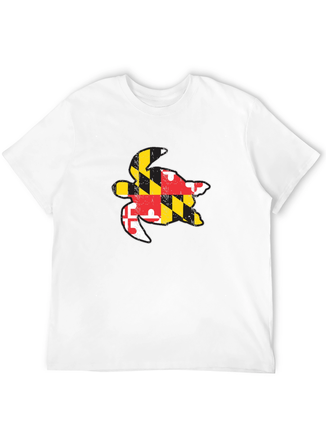 Camiseta Negra con Diseño de Tortuga Maryland