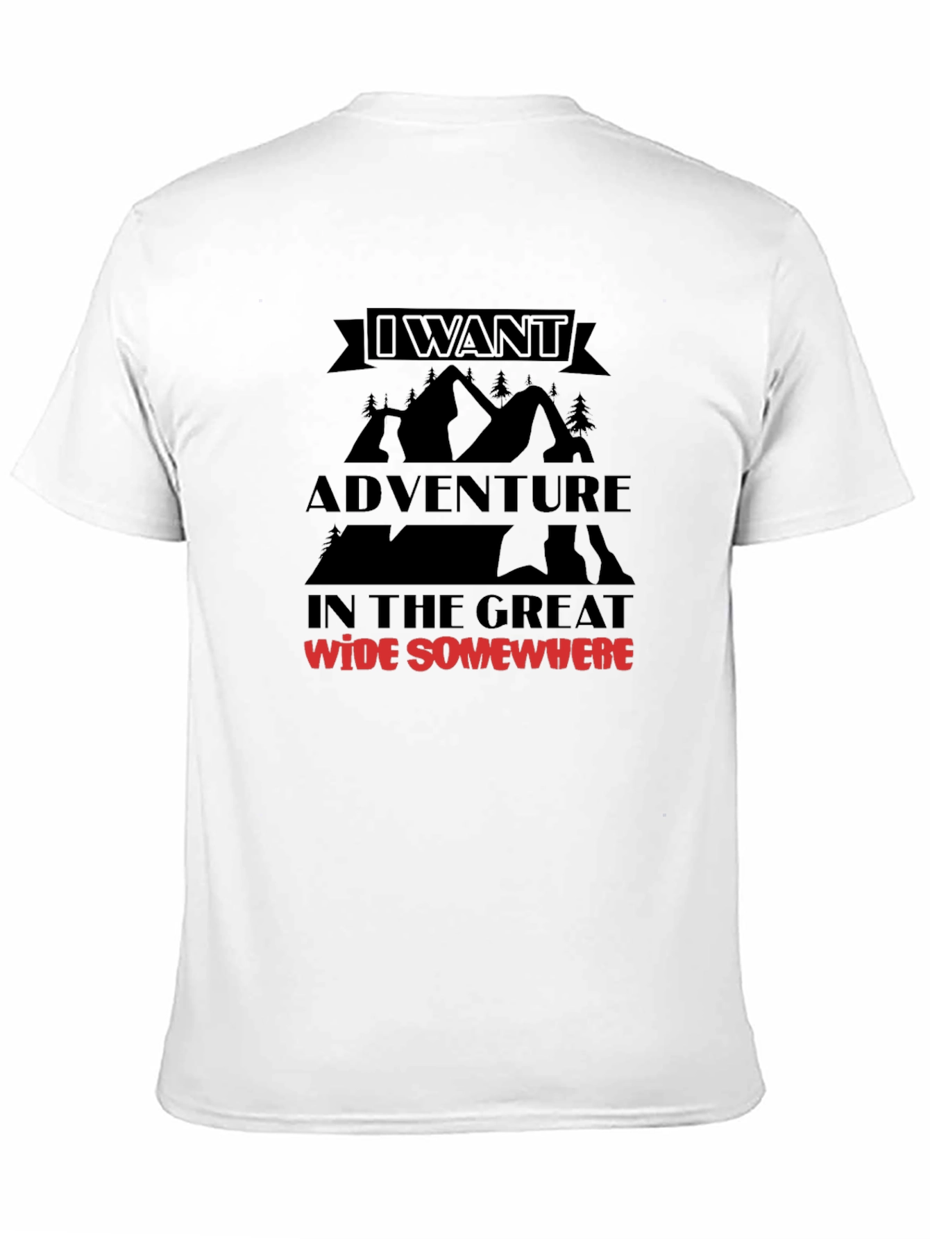 Camiseta Negra Aventura en Algún Lugar