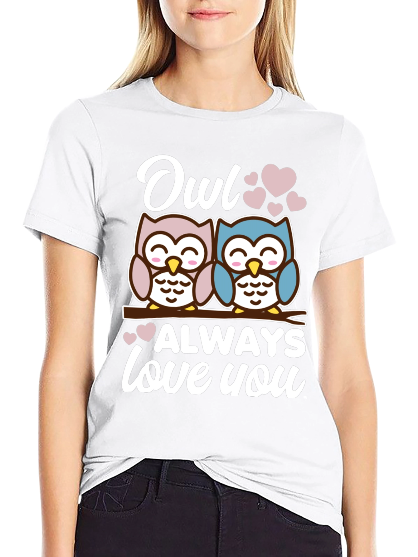 Camiseta Negra Owl Always Love You