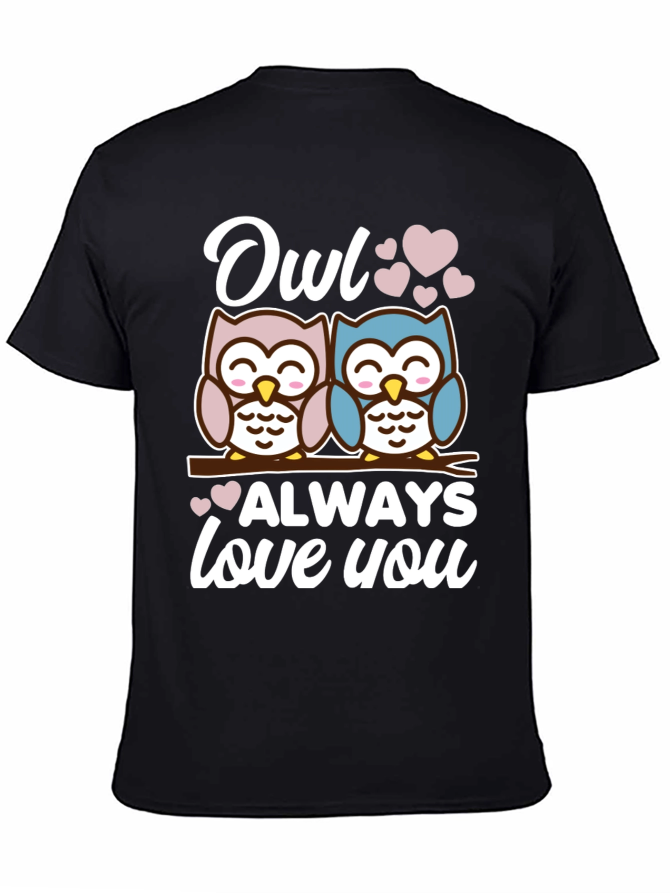 Camiseta Negra Owl Always Love You